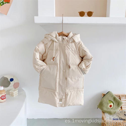 Chaqueta de plumón infantil para niñas para frío y calor.